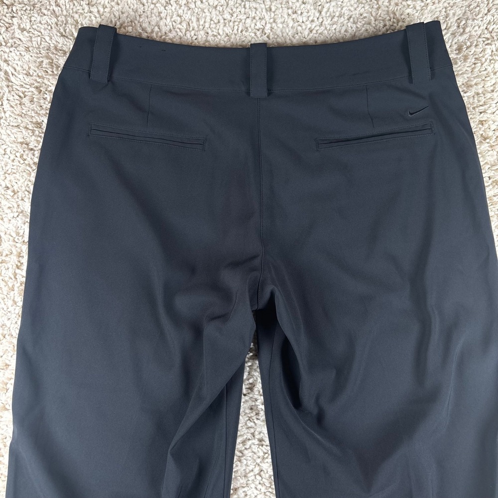Nike Golf Tour Performance Pants Women 10 Black Dri-Fit Straight Leg - Picture 9 of 10